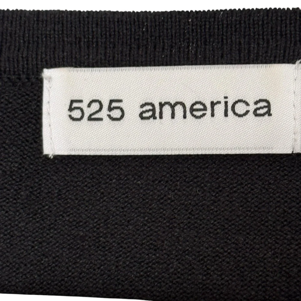 Women’s 525 America Size XS Black Cotton/Acrylic/Nylon/Spandex V-Neck Sweater